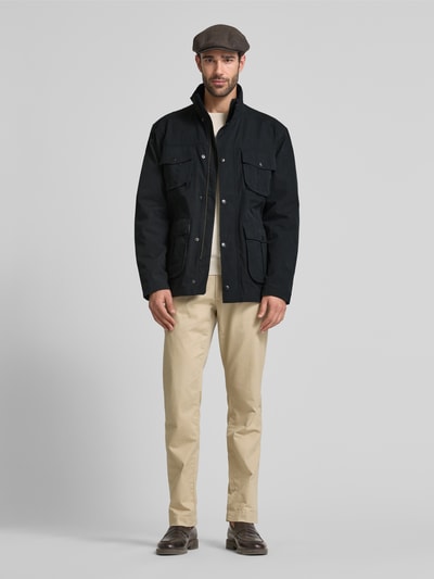 Barbour Jacke mit Pattentaschen Modell 'SANDERLI' Marine 1