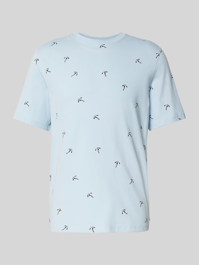 Scotch & Soda Regular fit T-shirt met motiefprints Lichtblauw - 2