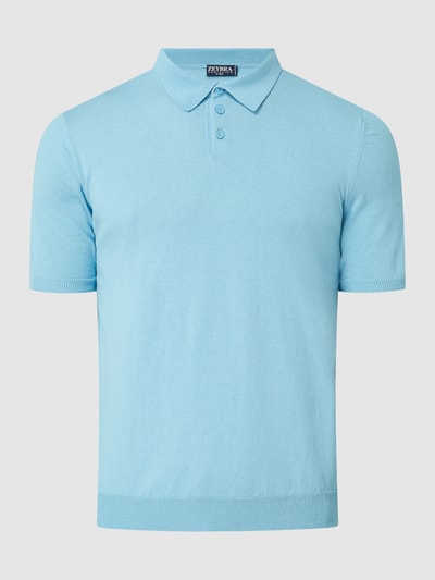 Zeybra Katoenen poloshirt  Lichtblauw - 2