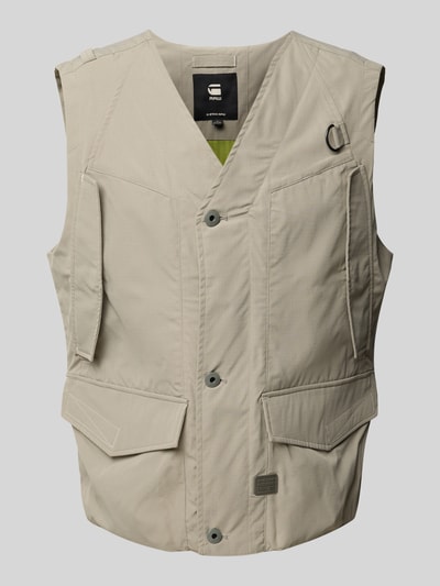 G-Star Raw Gilet met klepzakken Lichtgrijs - 2