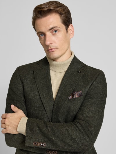 Carl Gross Marynarka na 2 guziki z kołnierzem z połami model ‘Tebbo’ Zielony 3