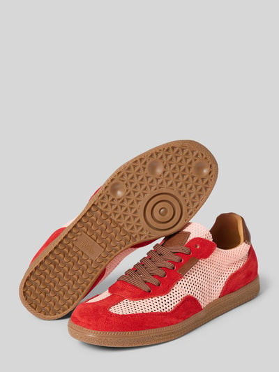 Steve Madden Sneaker aus Leder mit Schnürung Modell 'Estella' Rot 4