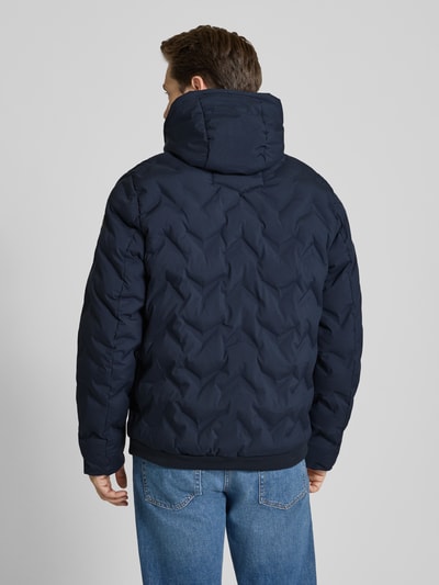 Lerros Regular fit gewatteerd jack met ritszakken Donkerblauw - 5