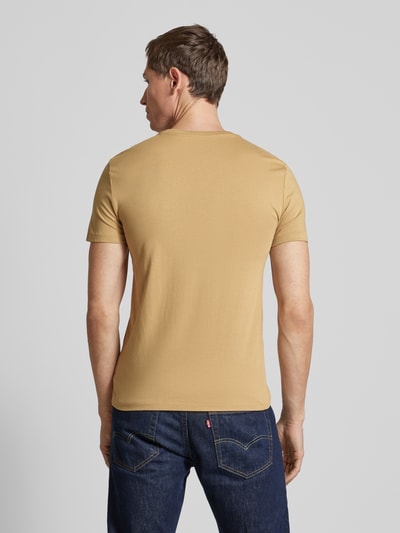 Polo Ralph Lauren T-Shirt mit Label-Stitching Camel 5