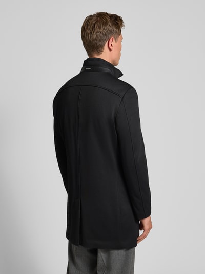 MCNEAL Regular fit lange jas met opstaande kraag Zwart - 5