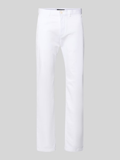 Produktfoto, Slim Fit Chino aus Baumwoll-Mix von Tommy Hilfiger, Optik: Unifarben, Passform: Slim-Fit, Gürtelschlaufen, Baumwoll-Mix