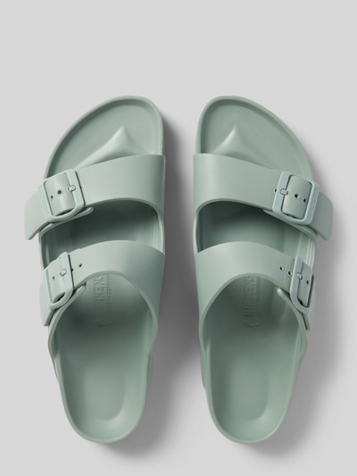 Birkenstock Slides mit Dornschließen Modell 'Arizona' Rauchblau 3