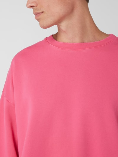 Progetto7 Oversized Sweatshirt aus Baumwolle  Pink 3