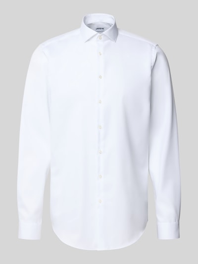 Jake*s Regular Fit Business-Hemd mit extra langem Arm Weiss 2