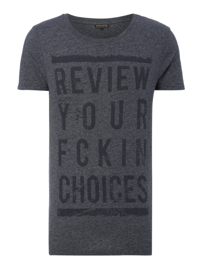 REVIEW T-Shirt mit Print Dunkelblau 1