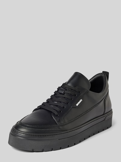 Antony Morato Ledersneaker mit Plateausohle Modell 'FLINT IN CALF' Black 1