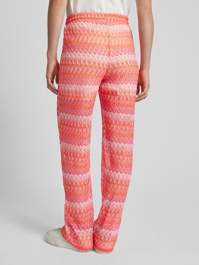 Vero Moda Stoffen broek met all-over motief, model 'DICTE' Lichtrood - 5