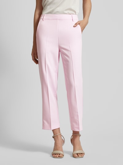 Kaffe Broek in verkorte pasvorm, model 'KASAKURA' Roze - 4