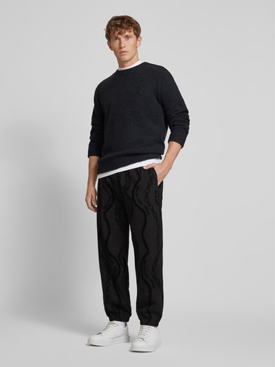 Versace Jeans Couture Sweatpants mit elastischem Bund Black 1