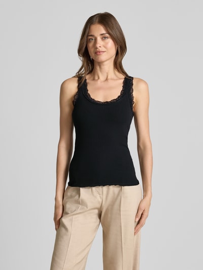VERO MODA Slim Fit Tank Top aus Bio-Baumwoll-Mix Modell 'NANA' Black 4