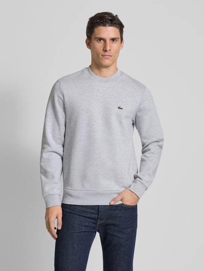 Lacoste Sweatshirt mit Label-Badge Hellgrau 4