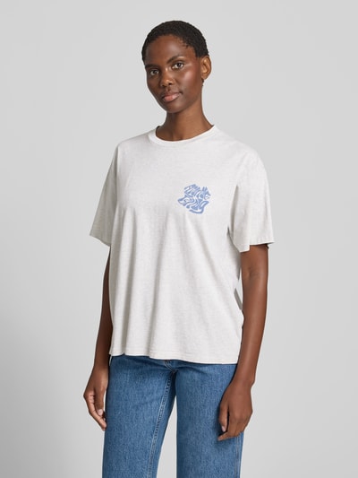 Anine Bing Oversized T-Shirt mit Logo-Print Mittelgrau 4