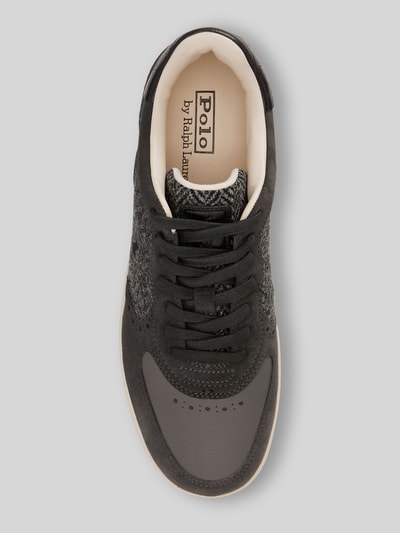 Polo Ralph Lauren Sneaker Low aus Rindsnappa mit Wollpanel Black 3