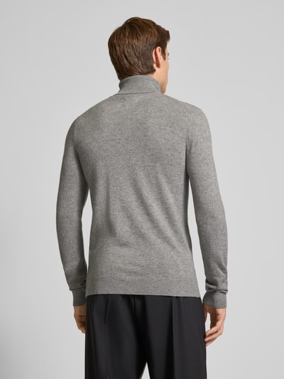 MCNEAL Regular fit coltrui van wolmix met kasjmier Grafiet gemêleerd - 5