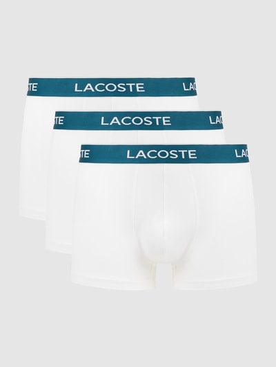 Lacoste Boxershort met labeldetails in een set van 3 stuks Wit - 1