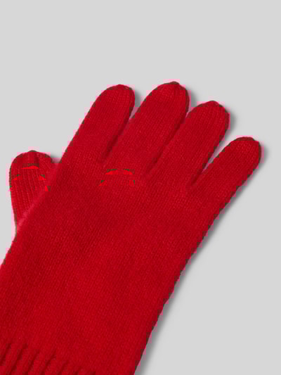 Seeberger Handschuhe aus reinem Kaschmir Rot 2