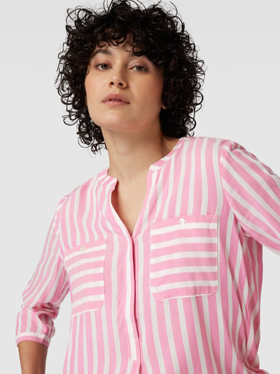 Tom Tailor Blusenshirt mit Streifenmuster Pink 3