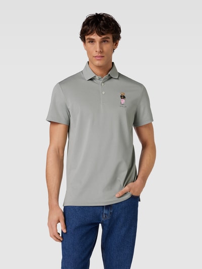 Polo Ralph Lauren Poloshirt met labelstitching Lichtgrijs - 4