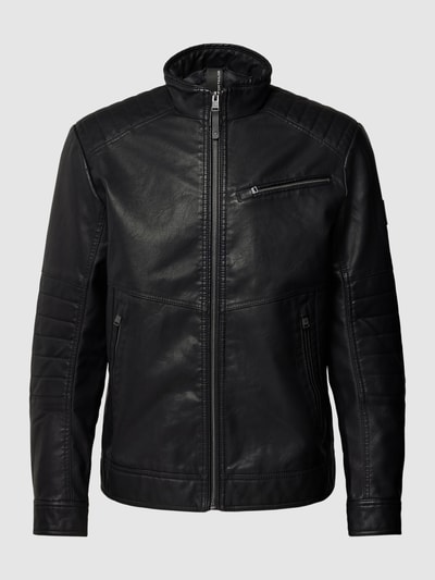 Tom Tailor Jacke in Leder-Optik Black 2