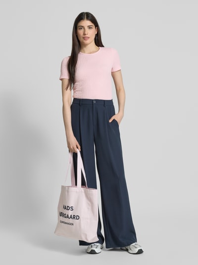 Vero Moda Regular Fit T-Shirt in Crinkle-Optik Modell 'ELENE' Rosa 1