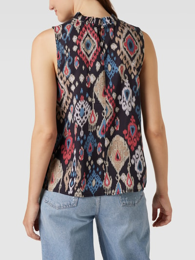 Jake*s Collection Blousetop met all-over motief Antraciet - 5