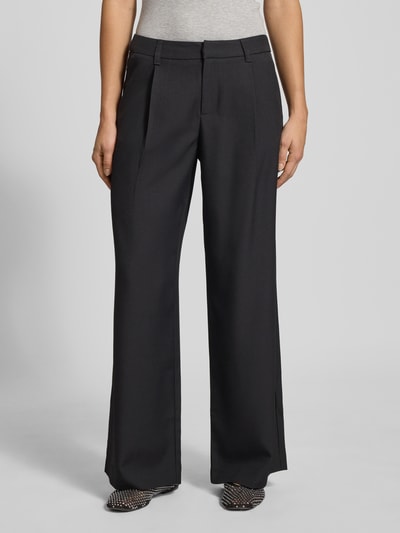 Gina Tricot Wide Fit Stoffhose mit Bundfalten Black 4
