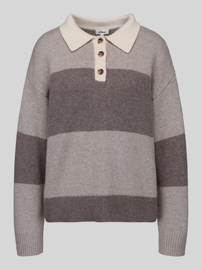 s.Oliver RED LABEL Poloshirt mit Umlegekragen Dunkelbraun 2