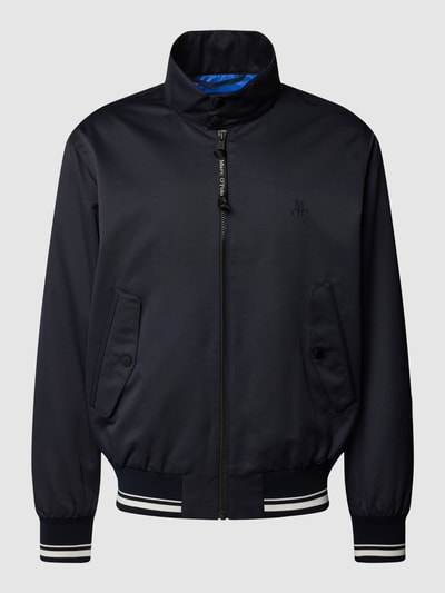 Marc O'Polo Jacke mit Label-Details Modell 'harrington' Dunkelblau 2