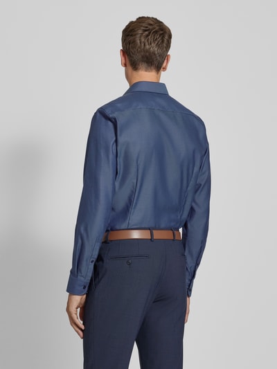 Jake*s Slim Fit Businesshemd in Premiumqualität mit extra langem Arm Marine 5