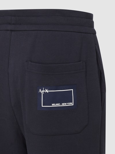 ARMANI EXCHANGE Sweatpants met steekzakken, model 'TROUSER' Marineblauw - 4