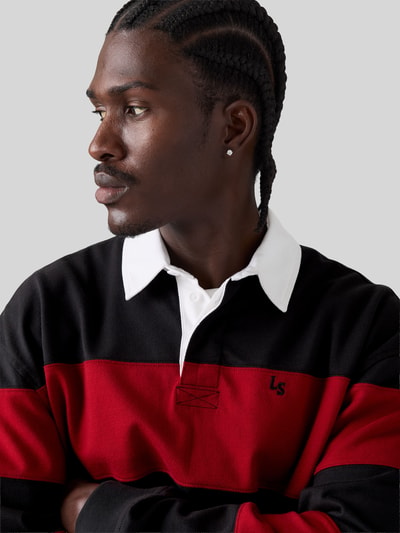 Levi's® Rugbyshirt mit kontrastierendem Polokragen Rot 3