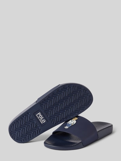 Polo Ralph Lauren Slides mit Motiv-Badge Marine 4