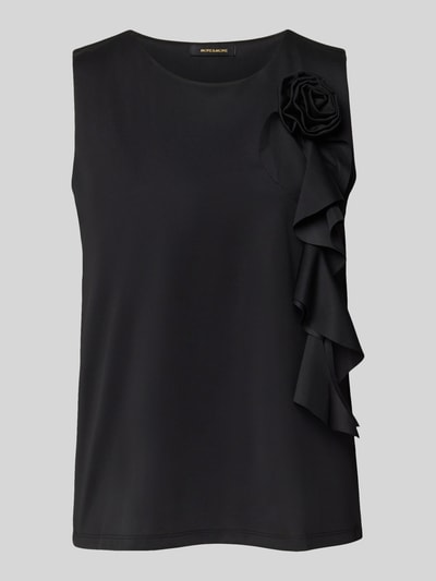 More & More Blusentop mit Zierbesatz Black 2