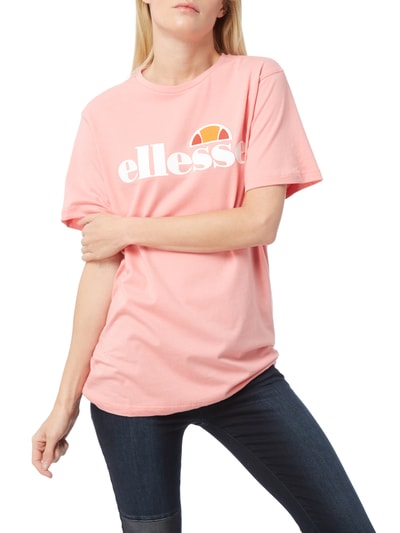 Ellesse T-Shirt mit Logo-Print Rosa 4