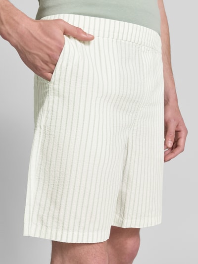 Selected Homme Regular Fit Shorts aus reiner Baumwolle Modell 'STUART' Offwhite 3