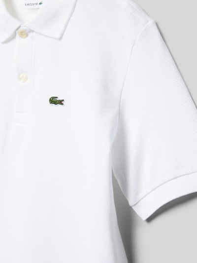 Lacoste Poloshirt met labelstitching Wit - 2