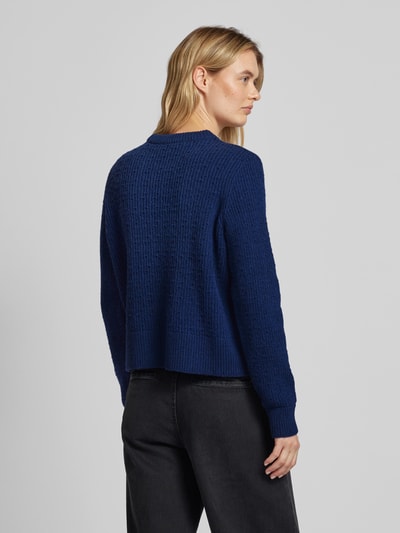 Armedangels Gebreide pullover met ronde hals, model 'FABIOLAA' Marineblauw - 5