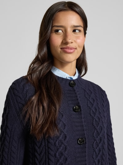 Weekend Max Mara Regular fit gebreid jack van zuivere wol, model 'ABITO' Marineblauw - 3