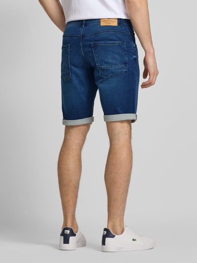 Petrol Slim Fit Jeansshorts im 5-Pocket-Design Marine 5