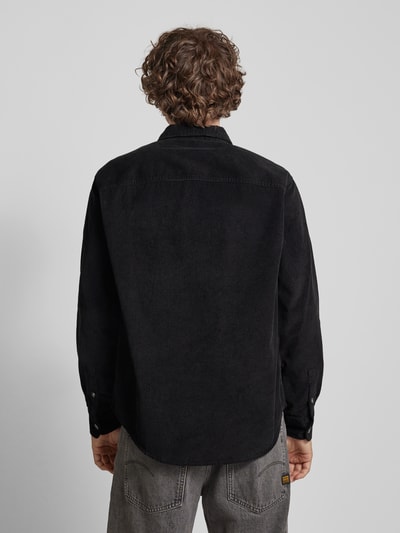 Only & Sons Relaxed fit vrijetijdsoverhemd met structuurmotief, model 'ALP' Zwart - 5