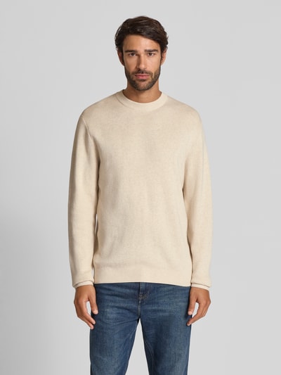 Jack & Jones Premium Strickpullover mit Rundhalsausschnitt Modell 'MILANO' Offwhite 4