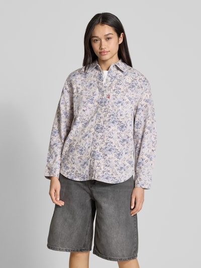Levi's® Regular Fit Jeansbluse mit aufgesetzten Brusttaschen Modell 'TEO' Hellblau 4