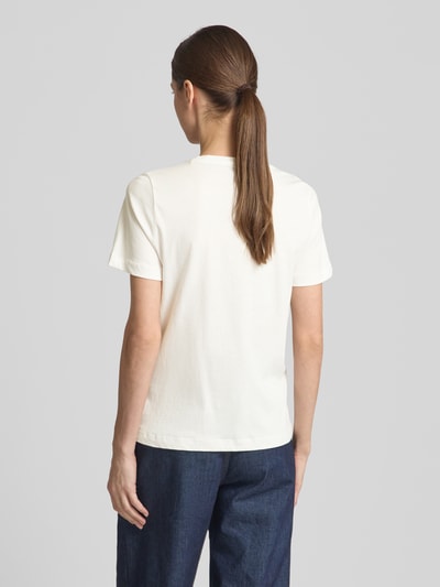 Tom Tailor Regular fit T-shirt van puur katoen Offwhite - 5