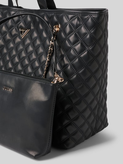 Guess Torba shopper z detalem z logo model ‘GIULLY II LARGE’ Czarny 3