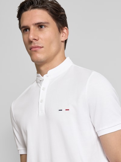 HECHTER PARIS Poloshirt mit kurzer Knopfleiste Weiss 3